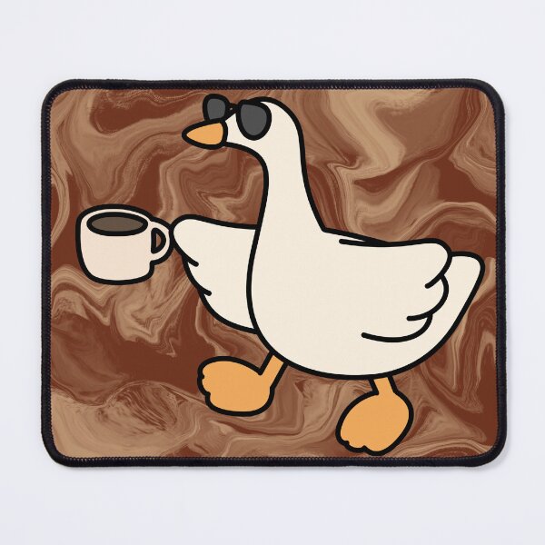 Item preview, Cute Coffee Goose Drinking Morning Coffee Funny Animal Illustration designed and sold by Tiatooty.