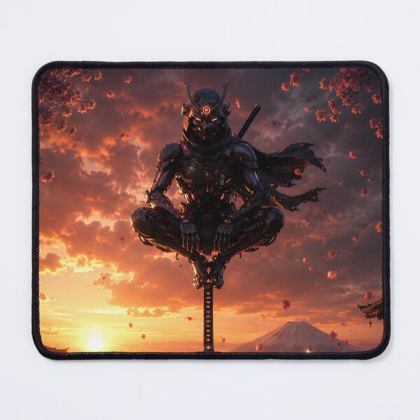 Item preview, Cybernetic Samurai Above the Neon City designed and sold by alphaimagens.