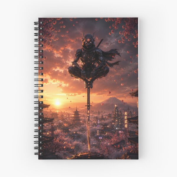 Item preview, Cybernetic Samurai Above the Neon City designed and sold by alphaimagens.