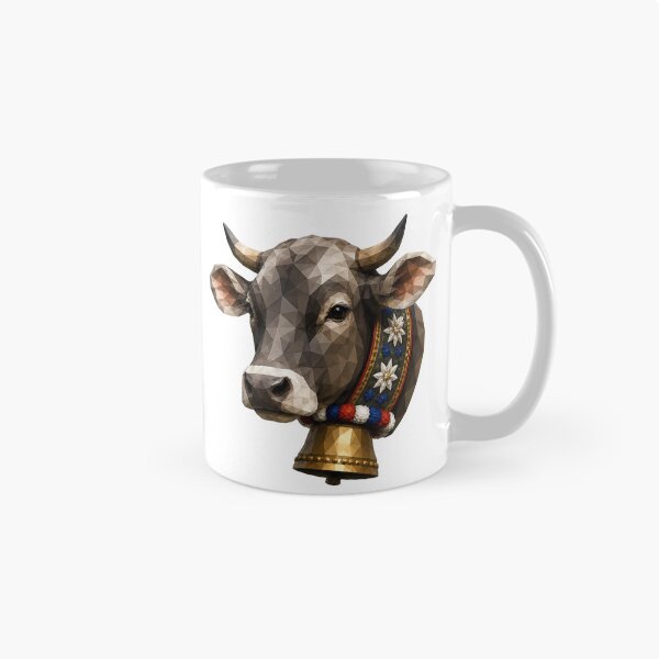 Item preview, Copy of Geometric Black and White Cow, Low Poly Cow Head, Modern Animal Art designed and sold by filou designs.