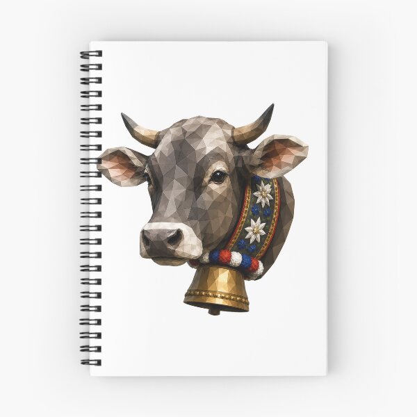 Item preview, Copy of Geometric Black and White Cow, Low Poly Cow Head, Modern Animal Art designed and sold by filou designs.