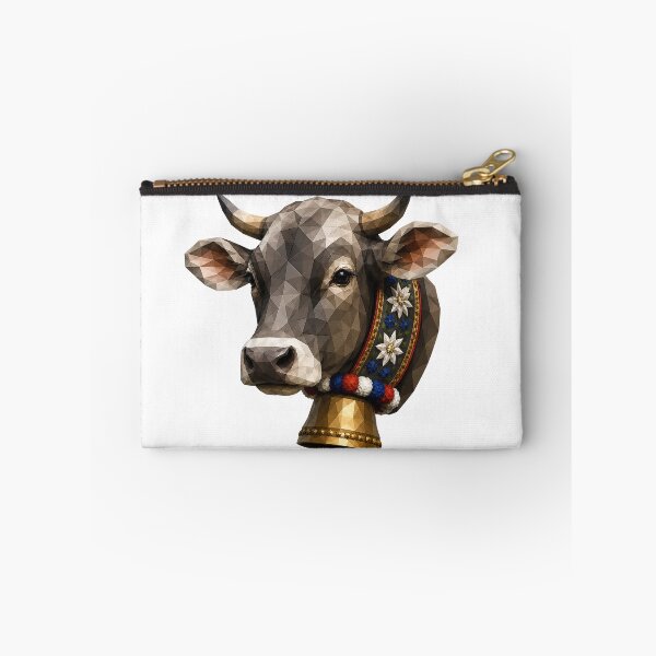 Item preview, Copy of Geometric Black and White Cow, Low Poly Cow Head, Modern Animal Art designed and sold by filou designs.