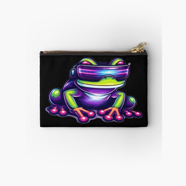 Item preview, Futuristic Neon Cyberpunk Tree Frog Design designed and sold by BarkAndArt.