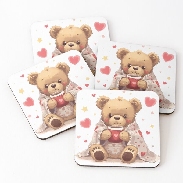 Item preview, Cozy Bear Club Hot Chocolate Sticker designed and sold by Stylestickers55.