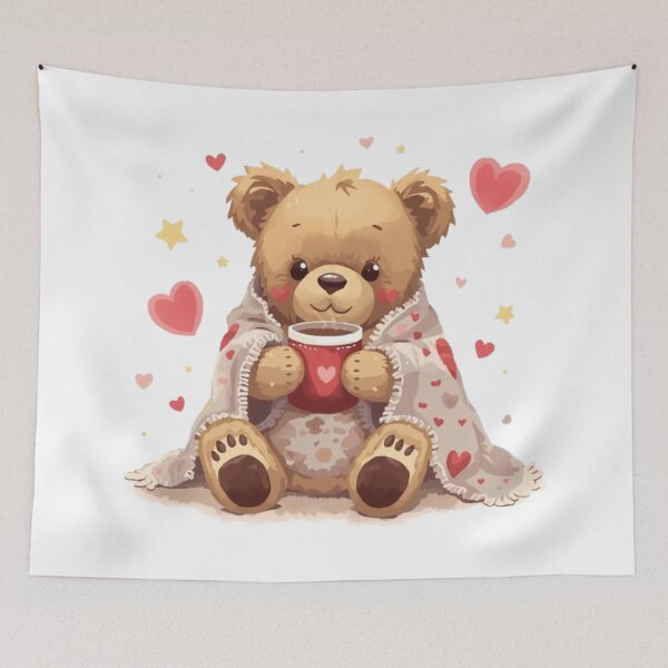 Item preview, Cozy Bear Club Hot Chocolate Sticker designed and sold by Stylestickers55.