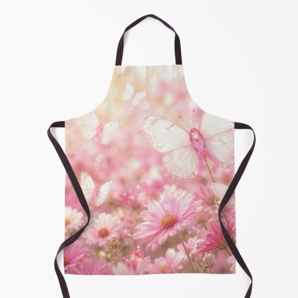 Item preview, Pink Ribbon Butterfly in Pink Daisy Garden designed and sold by Maria Dryfhout.