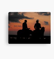 Last Look ~ Statue of Joseph & Hyrum Smith ~ Nauvoo, Illinois Canvas Print