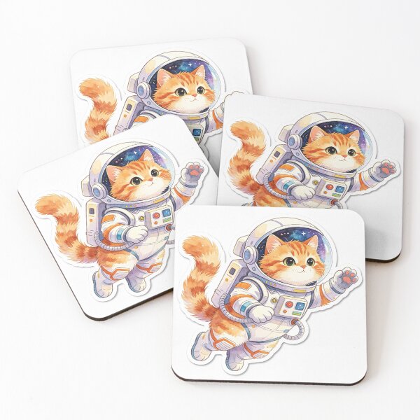 Item preview, Cute Orange Cat Astronaut Space designed and sold by onjirastudio7.