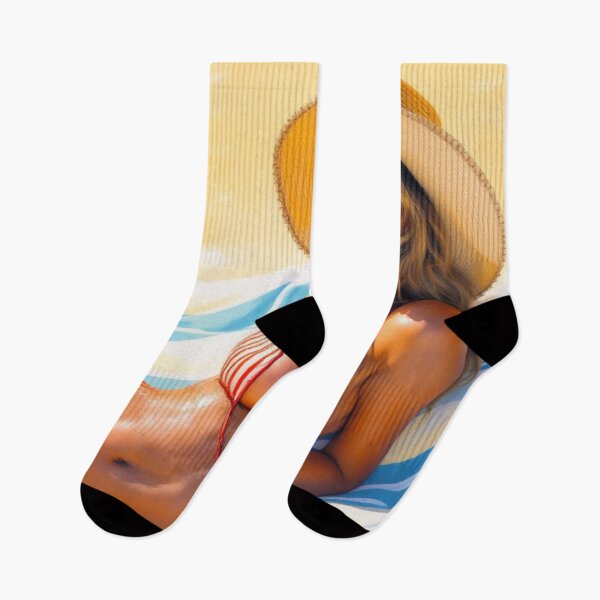 Item preview, Pin-up girl at the beach designed and sold by jefboutique6150.