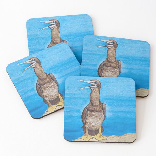 Item preview, The happy brown booby bird designed and sold by Matt Starr Fine Art .