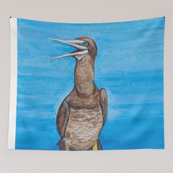 Item preview, The happy brown booby bird designed and sold by Matt Starr Fine Art .