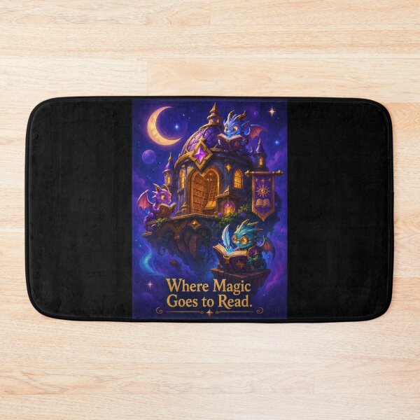 Item preview, Where Magic Goes to Read Fantasy Library  designed and sold by Sketchlegacy.