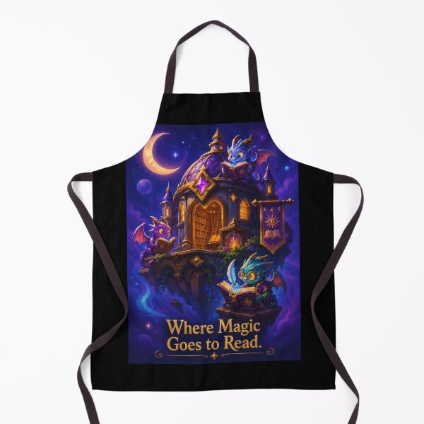 Item preview, Where Magic Goes to Read Fantasy Library designed and sold by Sketchlegacy.