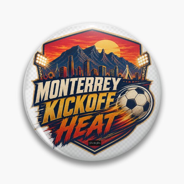 Item preview, Monterrey Kickoff Heat – Retro Soccer Fan Design designed and sold by MySheetMusicArt.