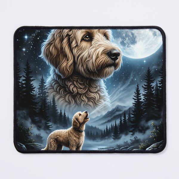 Item preview, Maltipoo Howling To The Moon Vintage Funny Designer Dog designed and sold by YourArt7.
