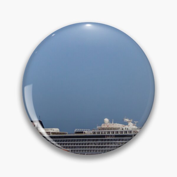 Item preview, Luxury Cruise Ship Sailing On Calm Blue Sea Near Rocky Coastline Under Clear Sky designed and sold by Nmallia.