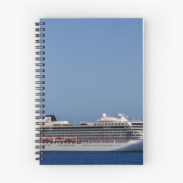 Item preview, Luxury Cruise Ship Sailing On Calm Blue Sea Near Rocky Coastline Under Clear Sky designed and sold by Nmallia.
