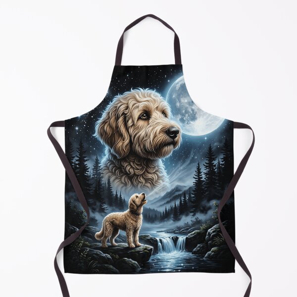 Item preview, Maltipoo Howling To The Moon Vintage Funny Designer Dog designed and sold by YourArt7.