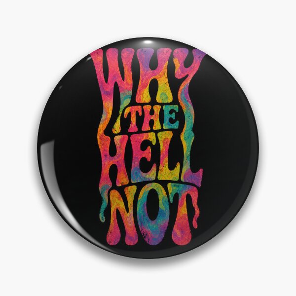 Item preview, WHY THE HELL NOT Retro Wavy Typography - Psychedelic Melting Groovy Text designed and sold by saamessart.