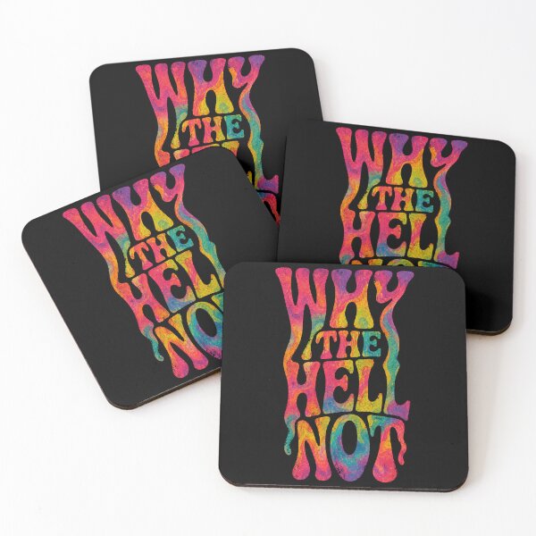 Item preview, WHY THE HELL NOT Retro Wavy Typography - Psychedelic Melting Groovy Text designed and sold by saamessart.