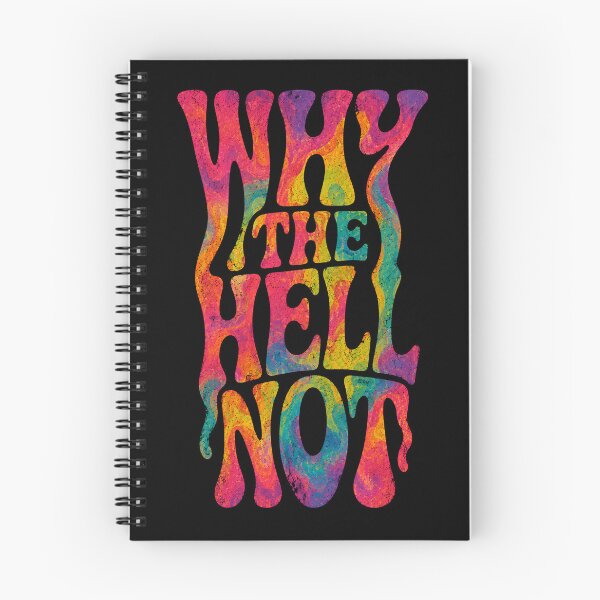 Item preview, WHY THE HELL NOT Retro Wavy Typography - Psychedelic Melting Groovy Text designed and sold by saamessart.