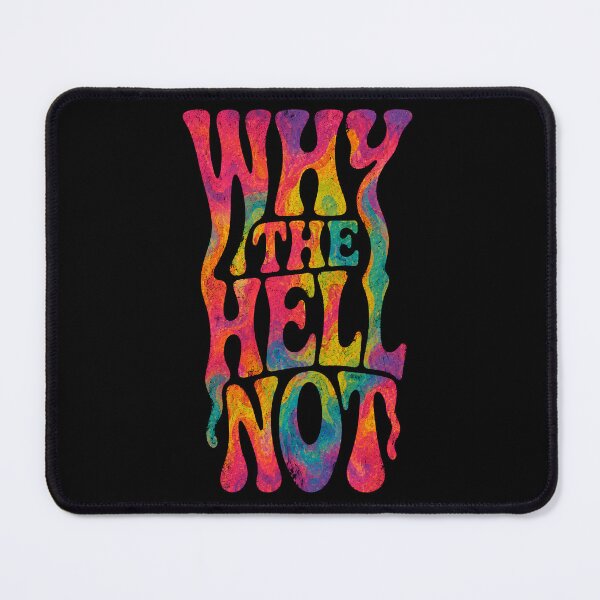Item preview, WHY THE HELL NOT Retro Wavy Typography - Psychedelic Melting Groovy Text designed and sold by saamessart.