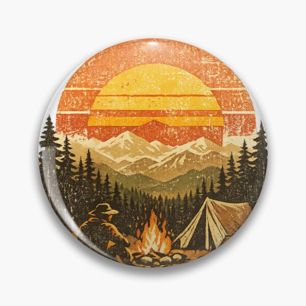 Item preview, The Last Campfire Club Vintage Camping T-Shirt | Retro Mountain Adventure National Park Design designed and sold by MonaRose_Art.