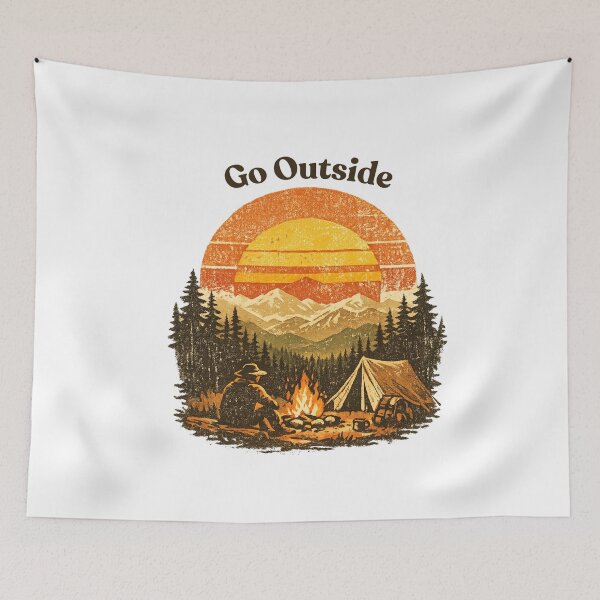 Item preview, The Last Campfire Club Vintage Camping T-Shirt | Retro Mountain Adventure National Park Design designed and sold by MonaRose_Art.