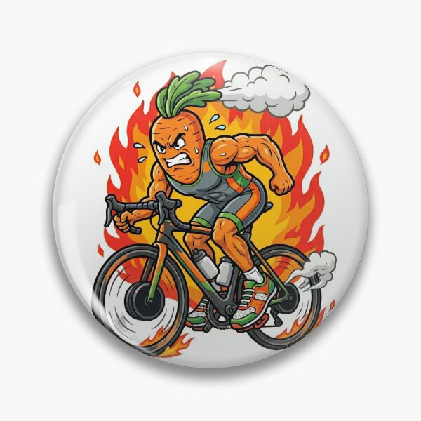 Item preview, Cardio Carrot - Cycling Fitness Sticker designed and sold by RMzDesignz.