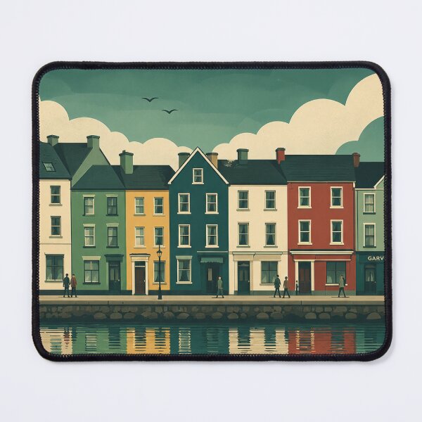 Item preview, Galway Ireland Vintage Travel Poster – Retro Waterfront Wall Art designed and sold by pod24.