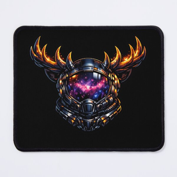 Item preview, Sci-Fi Deer Helmet Galaxy Visor Emblem Art designed and sold by ArtoryWorks.