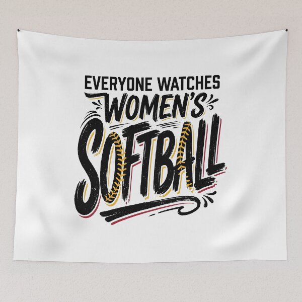 Item preview, Everyone Watches Women's Softball Funny Softball Player Retro Sports Design designed and sold by get55shirt.
