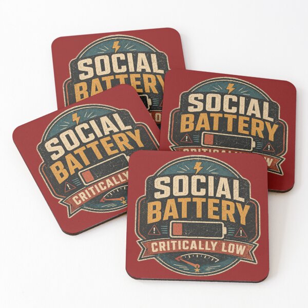 Item preview, Social Battery Critically Low designed and sold by JBX Design.