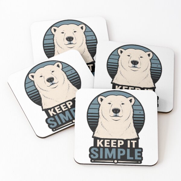 Item preview, Keep It Simple Polar Bear Shirt Minimalist Wildlife Nature Tee designed and sold by PINK FREE.