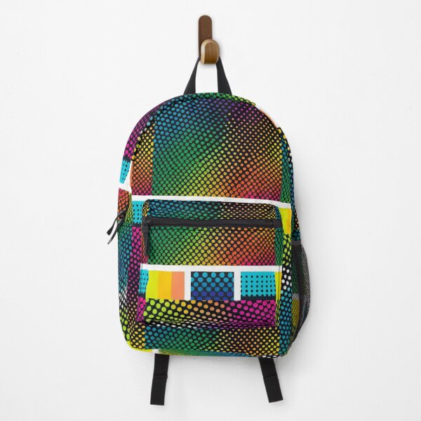 Item preview, Art - Abstract Geometric Composition, Pop Color Spectrum in Halftone designed and sold by Reverso-Design.