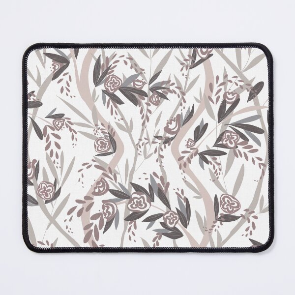 Item preview, French Floral Vine Chintz - Neutral Mocha Mousse Swiss Coffee designed and sold by LoveAlways-AEP.