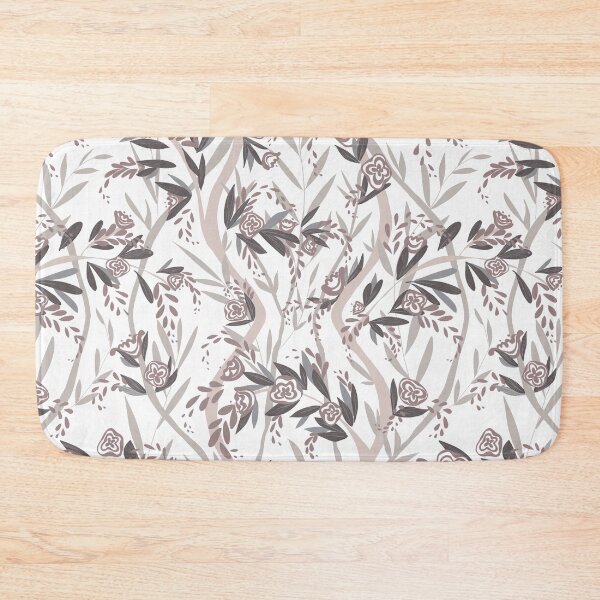 Item preview, French Floral Vine Chintz - Neutral Mocha Mousse Swiss Coffee designed and sold by LoveAlways-AEP.