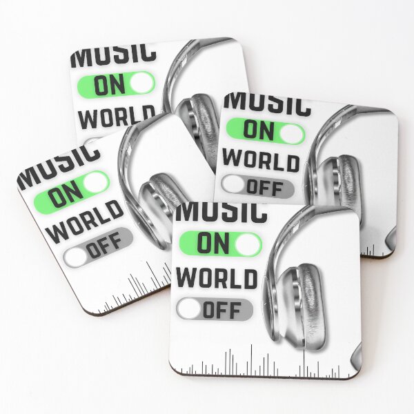 Item preview, Music On World Off designed and sold by urturningviolet.