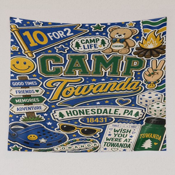 Item preview, Camp Towanda Collage designed and sold by Rachel's Room.