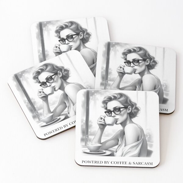 Item preview, Powered By Coffe Sarcasm - Love Coffe designed and sold by Terannart.