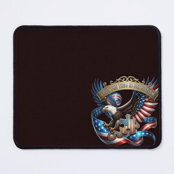 Item preview, I Put The Tism in Patriotism Funny Autistic American Eagle Meme designed and sold by unicatello.