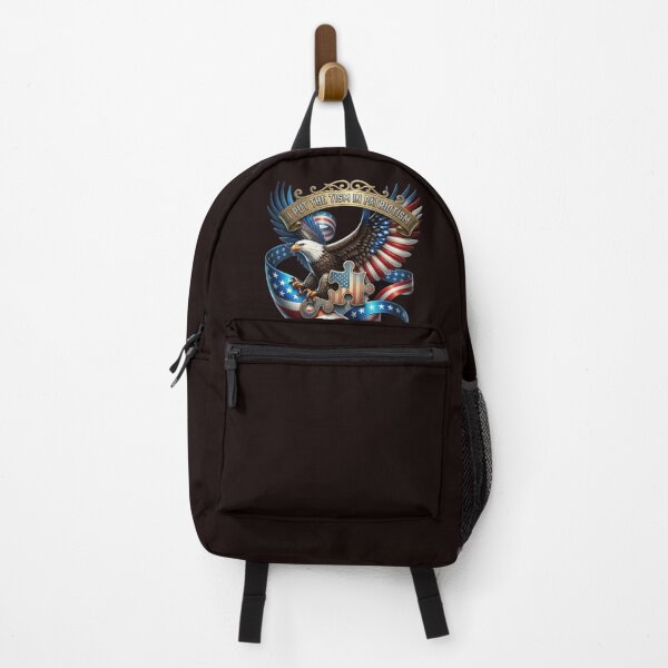 Item preview, I Put The Tism in Patriotism Funny Autistic American Eagle Meme designed and sold by unicatello.