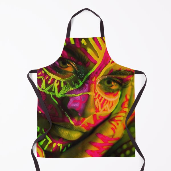 Item preview, Fantasy Female Face With Tattoo Close-Up Photo Art designed and sold by DEC02.