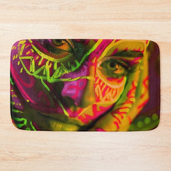 Item preview, Fantasy Female Face With Tattoo Close-Up Photo Art designed and sold by DEC02.