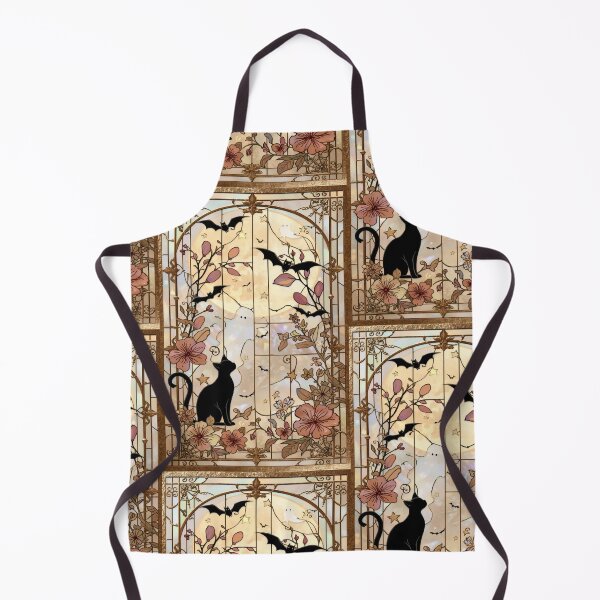 Item preview, Cats Elegant Gothic Stained Glass designed and sold by BriSher.