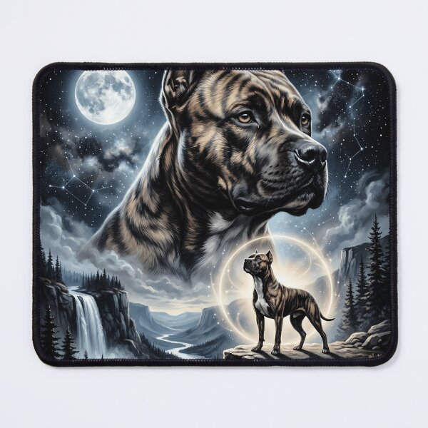 Item preview, Pitbull Howling To The Moon Vintage Funny Pit Bull Dog designed and sold by YourArt7.
