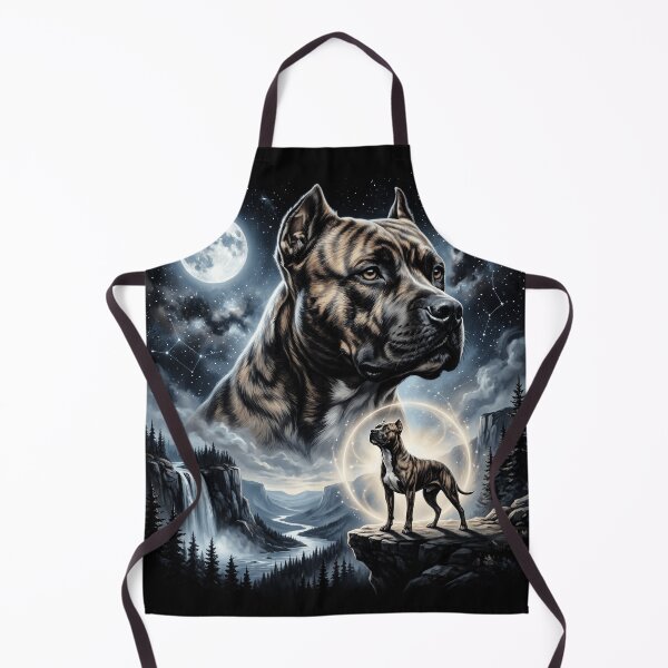 Item preview, Pitbull Howling To The Moon Vintage Funny Pit Bull Dog designed and sold by YourArt7.