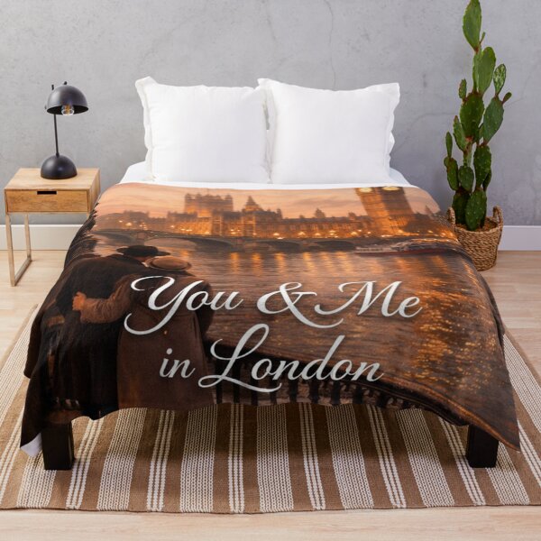 Item preview, You & Me in London – Romantic Thames Sunset Couple Art designed and sold by Ve & Co.