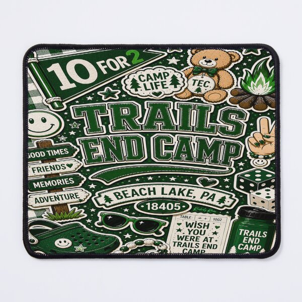 Item preview, Trails End Camp Collage designed and sold by Rachel's Room.