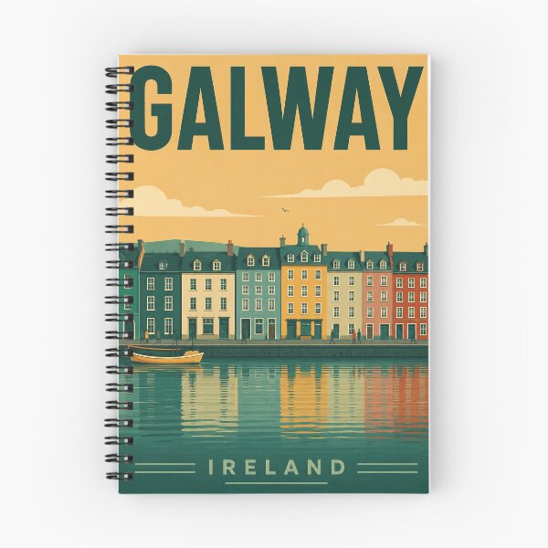 Item preview, Galway Ireland Vintage Travel Poster, Retro Waterfront Wall Art designed and sold by pod24.